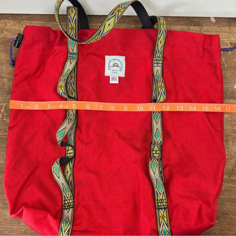 Epperson mountaineering red climb tote made in USA oval loops 14L - Picture 6 of 7